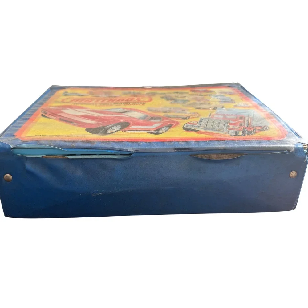 Vintage 1980 Matchbox Collector Case with 24 Diecast Cars Hot Wheels Lesney 48